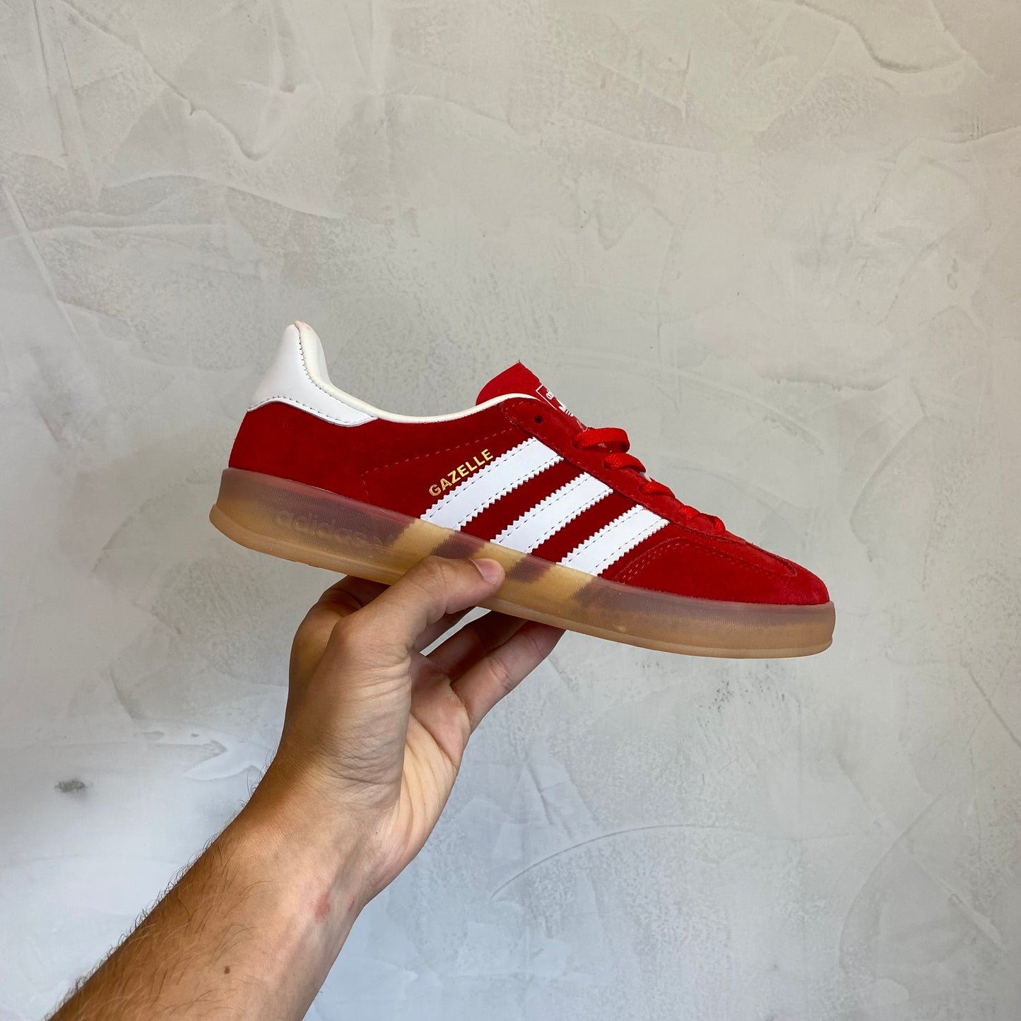 Adidas Gazelle Indoor Scarlet Cloud White (Pronta Entrega)