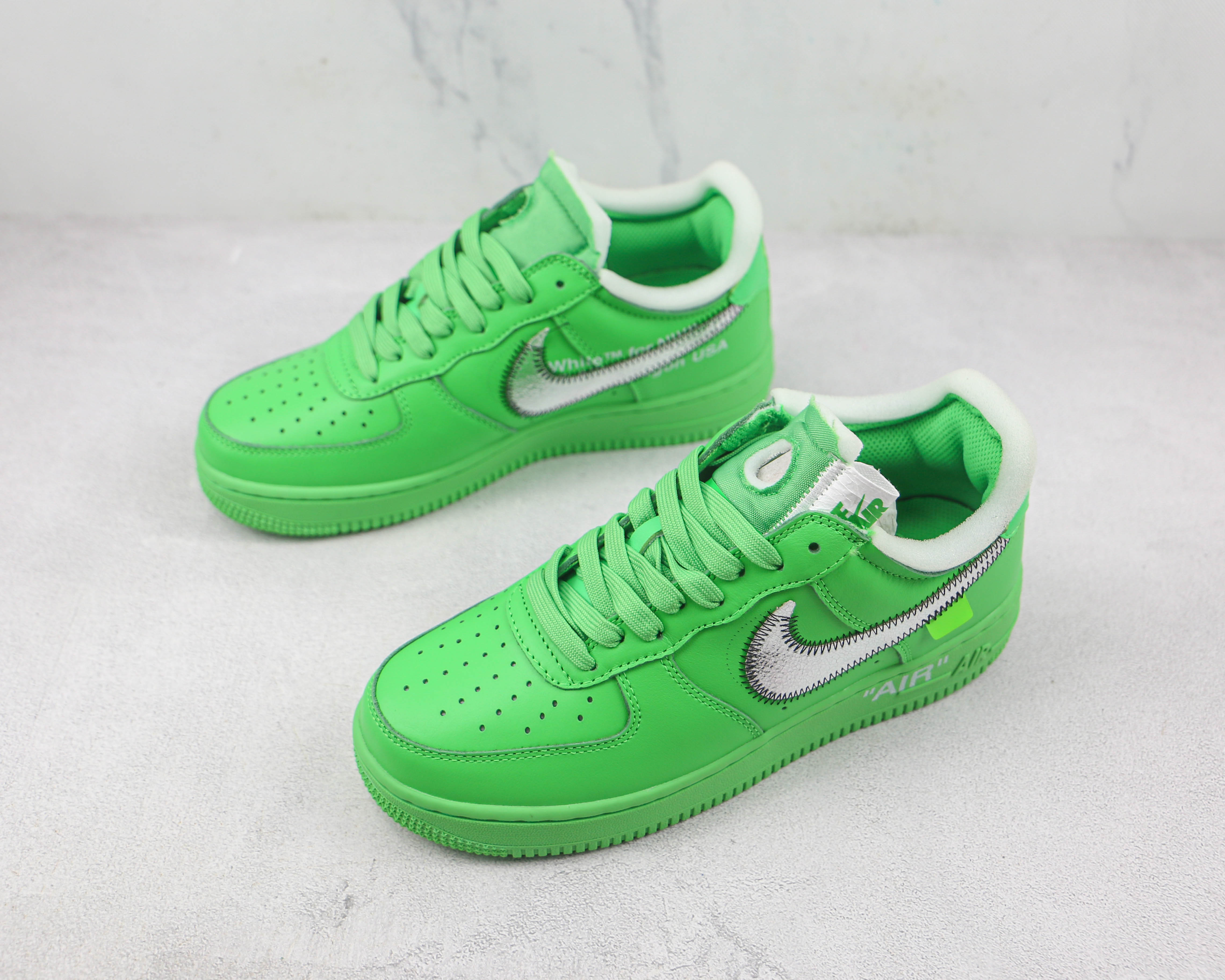 Nike off cheap white green